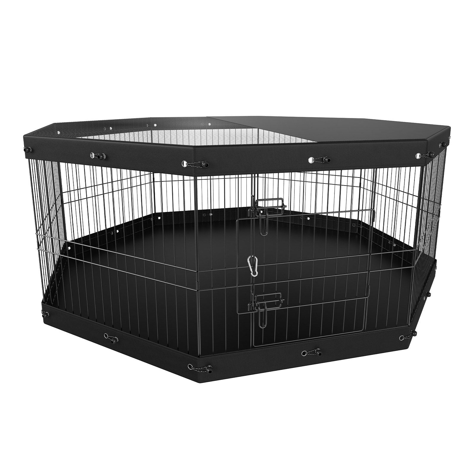 VEVOR Dog Playpen, 8 Panels Foldable Metal Dog Exercise Pen Doba Default